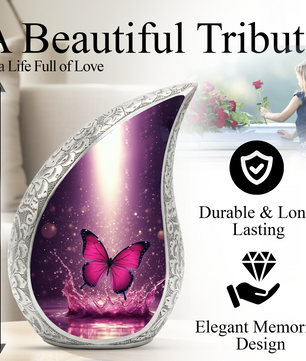 Butterfly Urn for Ashes, Cremation Keepsake Urn For Human Ashes