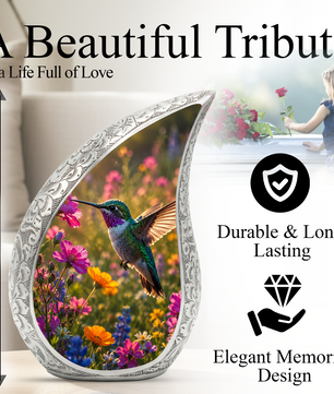Hummingbird Urn for Human Ashes – Beautiful Adult Cremation Urn