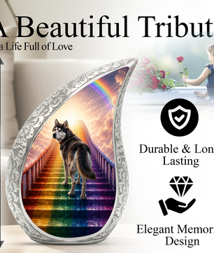 Dog Heaven Urn for Human Ashes | Personalized Dog Memorial & Adult Cremation Urn
