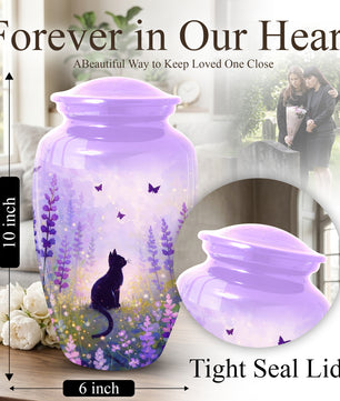 Cat Urn for Mom | Beautiful Cat Cremation  Large Urn for Mother|Funeral Urn for Human Ashes