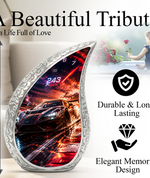 Sports Car Urn for Adult Ashes | Adult Cremation Urn for Men & Dad