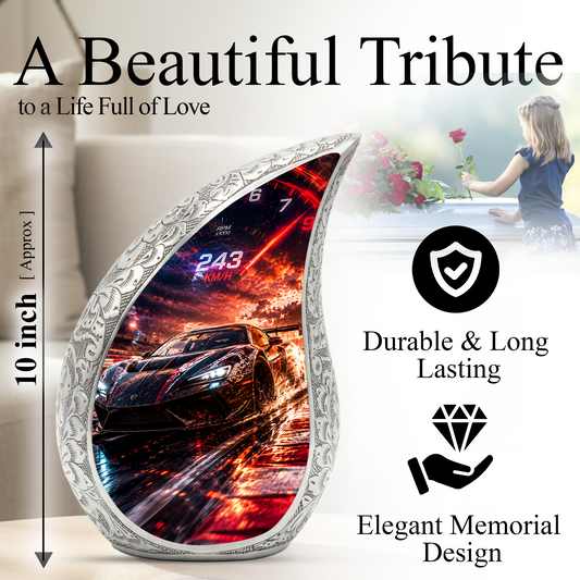 Sports Car Urn for Adult Ashes | Adult Cremation Urn for Men & Dad