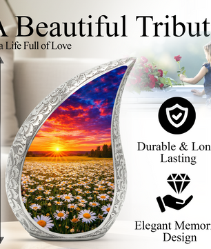 Sunflower Sunset Cremation Urn for Adult Ashes