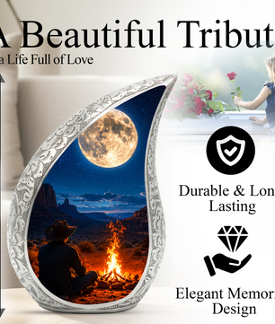 Men Urn for Dad & Father | Cremation Urns for Adult Male | Keepsake & Personalized Memorial Urn