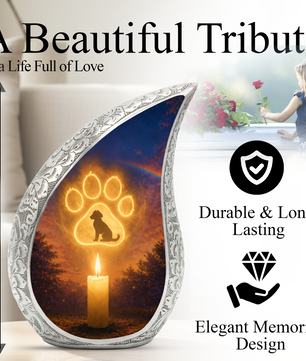 Dog Paw Urn for Human Ashes | Personalized Dog Paw Cremation Urn | Unique Adult Memorial