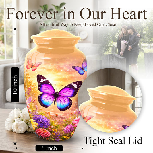 Personalized Butterfly Urn for Mom – Butterfly Large  Urns for Human Ashes