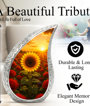 Sunflower Urn for Mom | Beautiful Cremation Urn for Women & Ashes