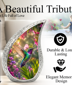 Hummingbird Urn for Human Ashes – Beautiful Adult Cremation Urn