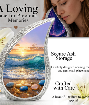 Ocean Adult Urn for Human Ashes – Premium Ocean Cremation Urn