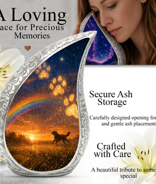 Dog Urn for Human Ashes | Personalized Dog Urn & Unique Pet Memorial | Adult Cremation Urn for Dog Lovers