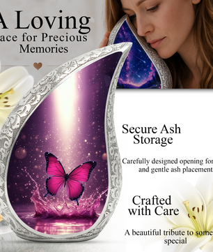 Butterfly Urn for Ashes, Cremation Keepsake Urn For Human Ashes