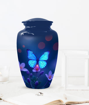 Blue Butterfly Urn for Human Ashes | Blue Butterfly Cremation Urn