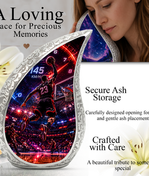 Basketball Player Urn for Adult Ashes | Basketball Adult Cremation Urn