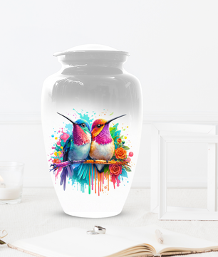Personalized Hummingbird Cremation Urn for Human Ashes | Custom Urn for Mom