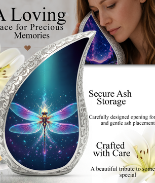 Dragonfly Butterfly Urn for Mom |Butterfly Urns for Human Ashes