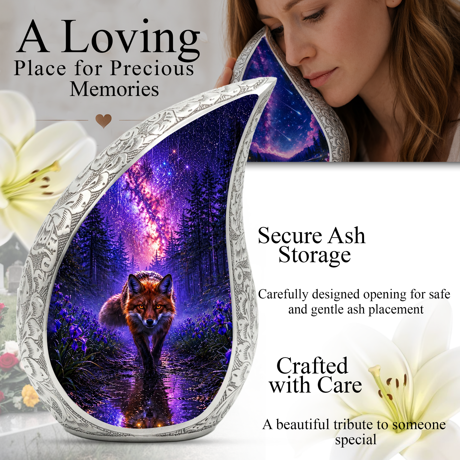 Fox Urn for Human Ashes | Wildlife Adult Cremation Urn | Fox Memorial Urn for Adult AsheFox Urn for Human Ashes | Wildlife Adult Cremation Urn | Fox Memorial Urn for Adult Ashes