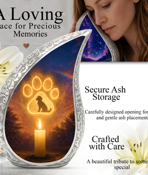 Dog Paw Urn for Human Ashes | Personalized Dog Paw Cremation Urn | Unique Adult Memorial