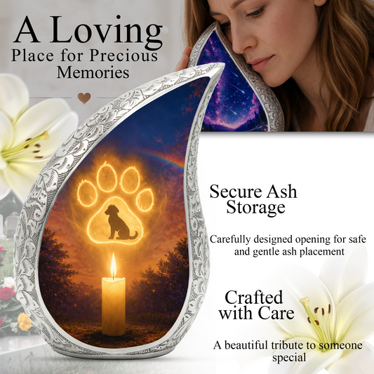 Dog Paw Urn for Human Ashes | Personalized Dog Paw Cremation Urn | Unique Adult Memorial