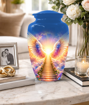 Angel Wings Urn for Ashes  Heavenly  Memorial Keepsake for Mom