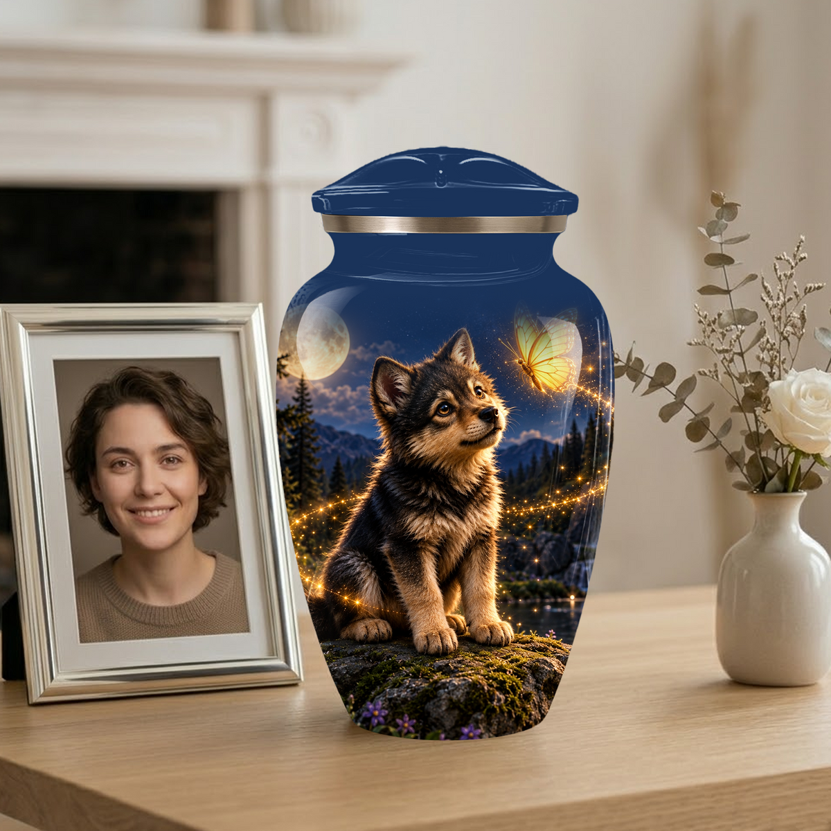 Personalized Dog Cremation Urn for Ashes – Custom Pet Memorial Urn for Dogs