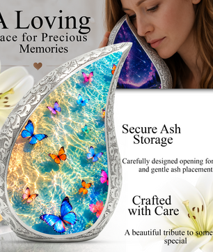 Butterfly Urn for Ashes | Butterfly Urns for Human Ashes, Adult Urn, Butterfly Adult Cremation Urn