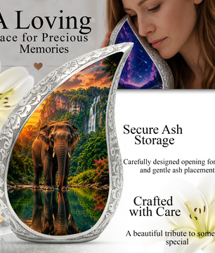 Elephant Urn for Human Ashes | Adult Cremation Urn
