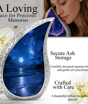 Ocean Beach Urn for Human Ashes | Beach Urns, Ocean Wave Cremation Urn