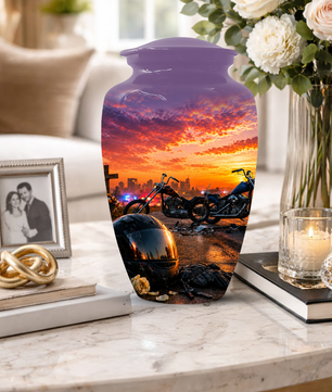 Motorcycle Cremation Urn for Men | Custom Memorial Urns for Ashes