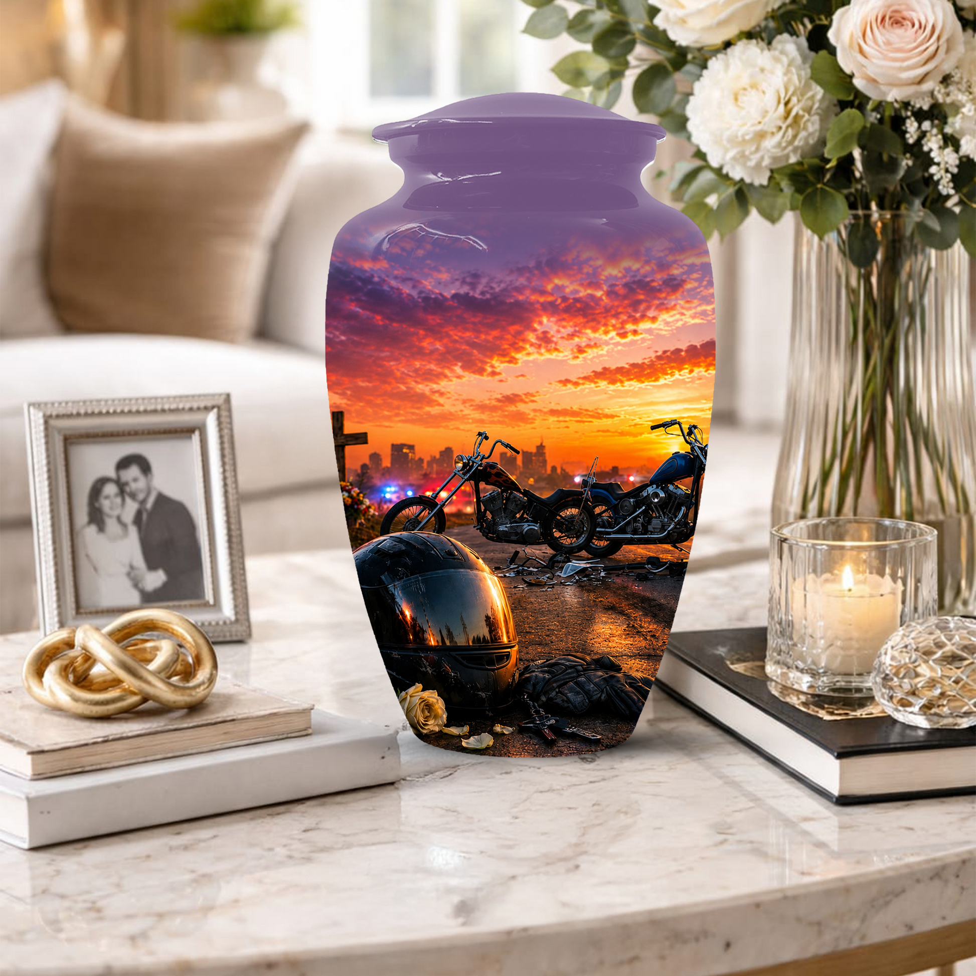 Motorcycle Cremation Urn for Men | Custom Memorial Urns for Ashes
