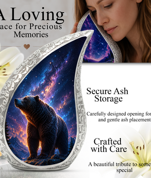 Bear Mountain Adult Urn for Human Ashes – Wildlife Adult Cremation Urn