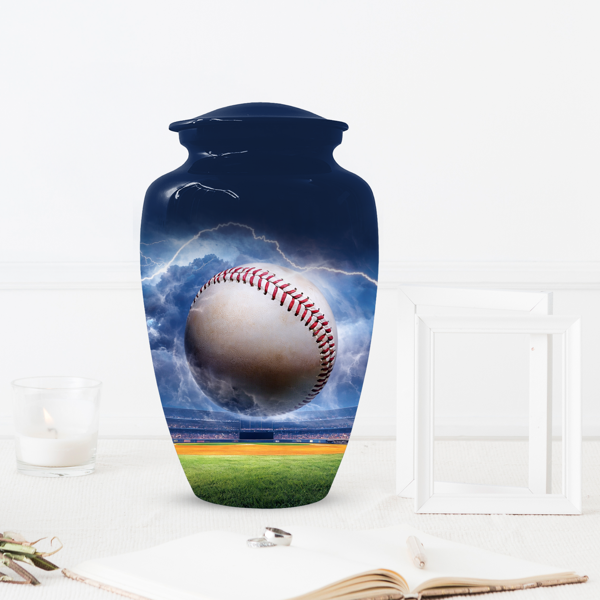 Baseball Urn for Ashes, Custom Baseball Cremation Urn