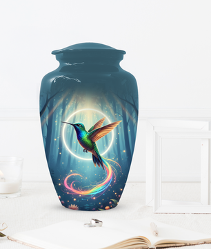 Personalized Hummingbird Urn for Mom | Custom Cremation Urn