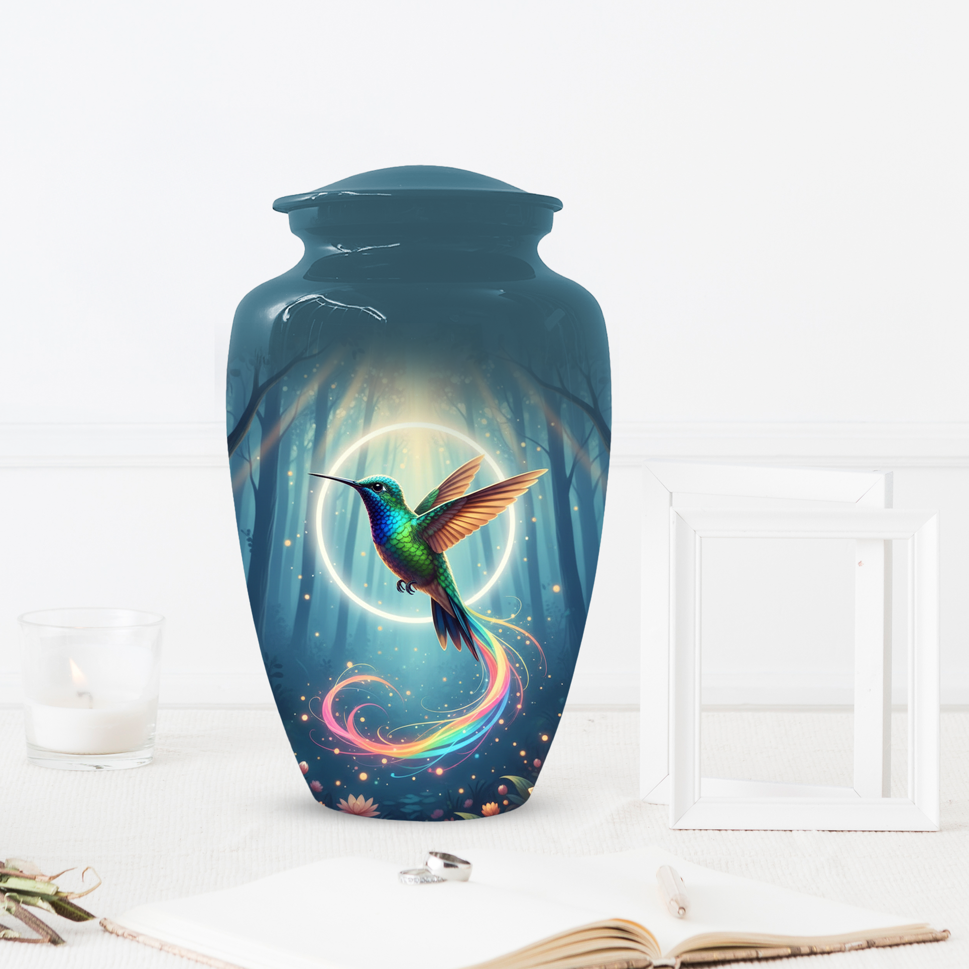 Personalized Hummingbird Urn for Mom | Custom Cremation Urn