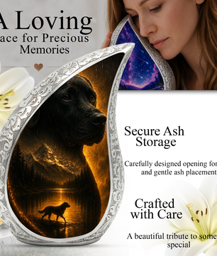 Dog Urn for Human Ashes | Beautiful Dog Memorial Adult Cremation Urn