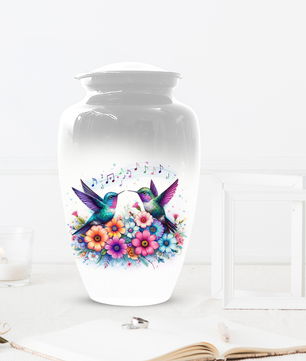 Personalized Hummingbird Cremation Urn for Human Ashes | Custom Adult Urn