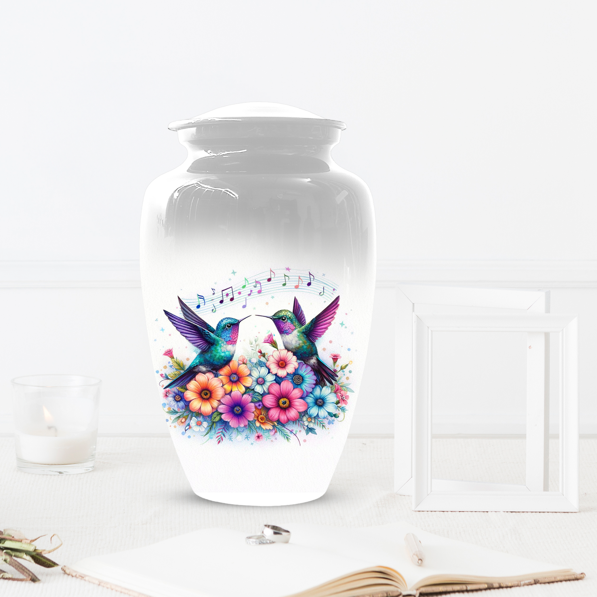 Personalized Hummingbird Cremation Urn for Human Ashes | Custom Adult Urn