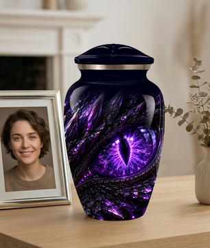 Dragon Eye Cremation Urn for Ashes | Personalized Dragon Urn | Fantasy Adult Memorial Urn