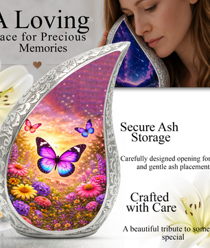 Butterfly Adult Urn for Human Ashes – Premium Butterfly Cremation Urn