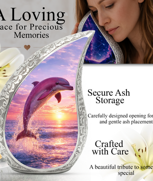 Dolphin Adult Urn for Human Ashes – Premium Adult Cremation Urn