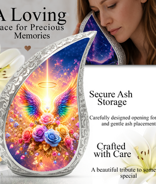 Angel Wing Urn for Adult Ashes | Elegant Adult Cremation Urn | Urns for Adult Ashes