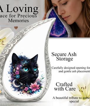 Personalized Cat Urn, Custom Pet Urn for Cat, Cat Urns for Ashes