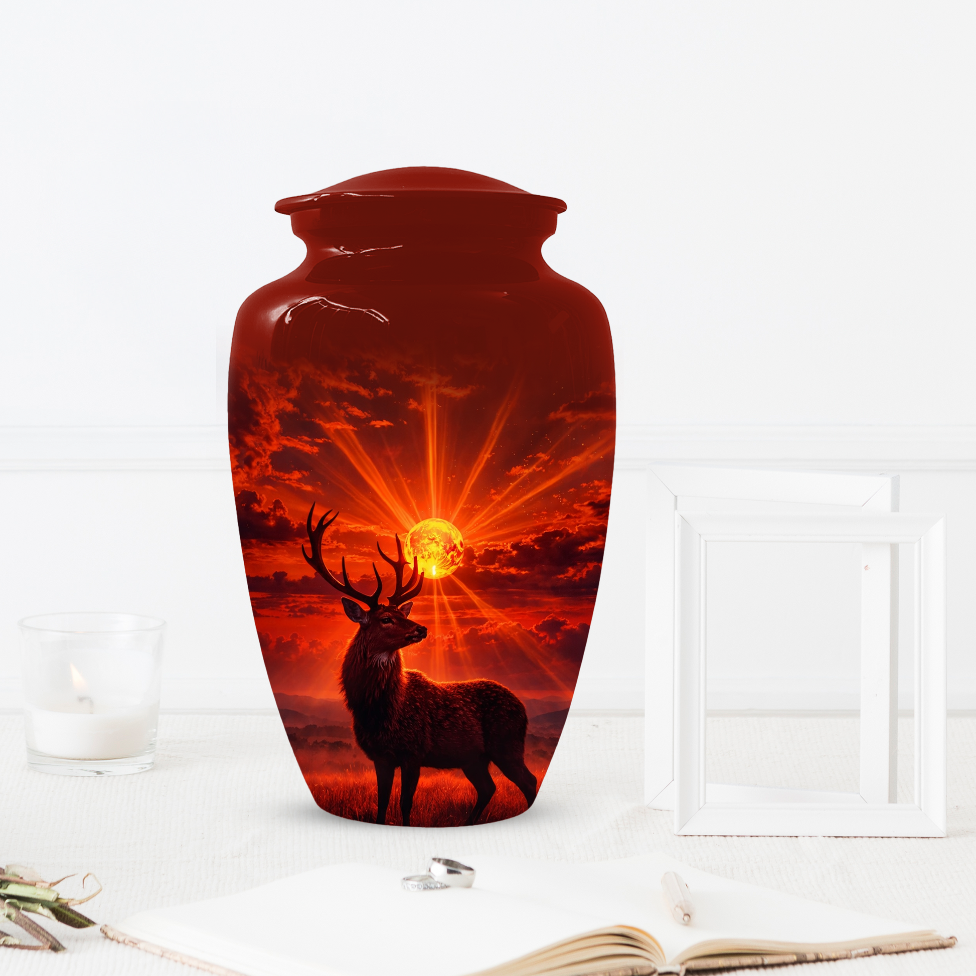 Deer Cremation Urn for Ashes | Adult Urn | Custom Memorial Urn