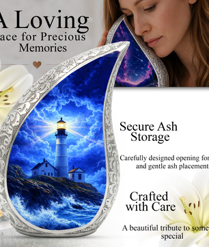 Lighthouse Adult Urn for Human Ashes