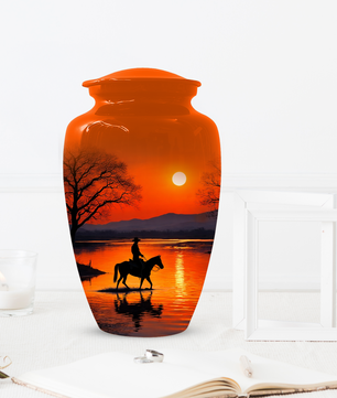 Cowboy Urn for Ashes | Western Cremation Urn for Dad