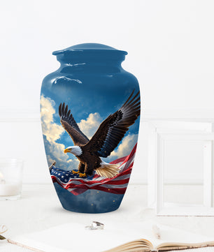 Flying Eagle Urn for Human Ashes | Adult Cremation Urn | Premium Funeral Urn for Adult Ashes