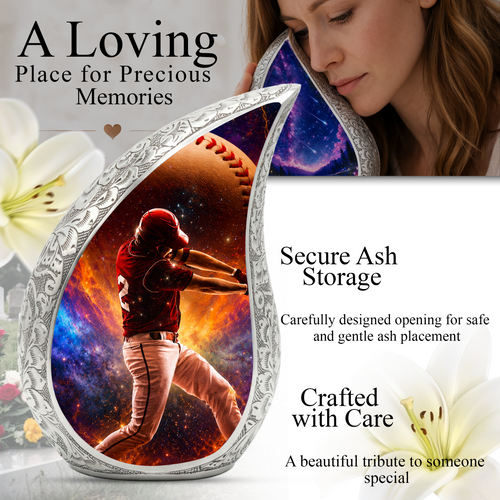 Baseball Cremation Urn for Dad
