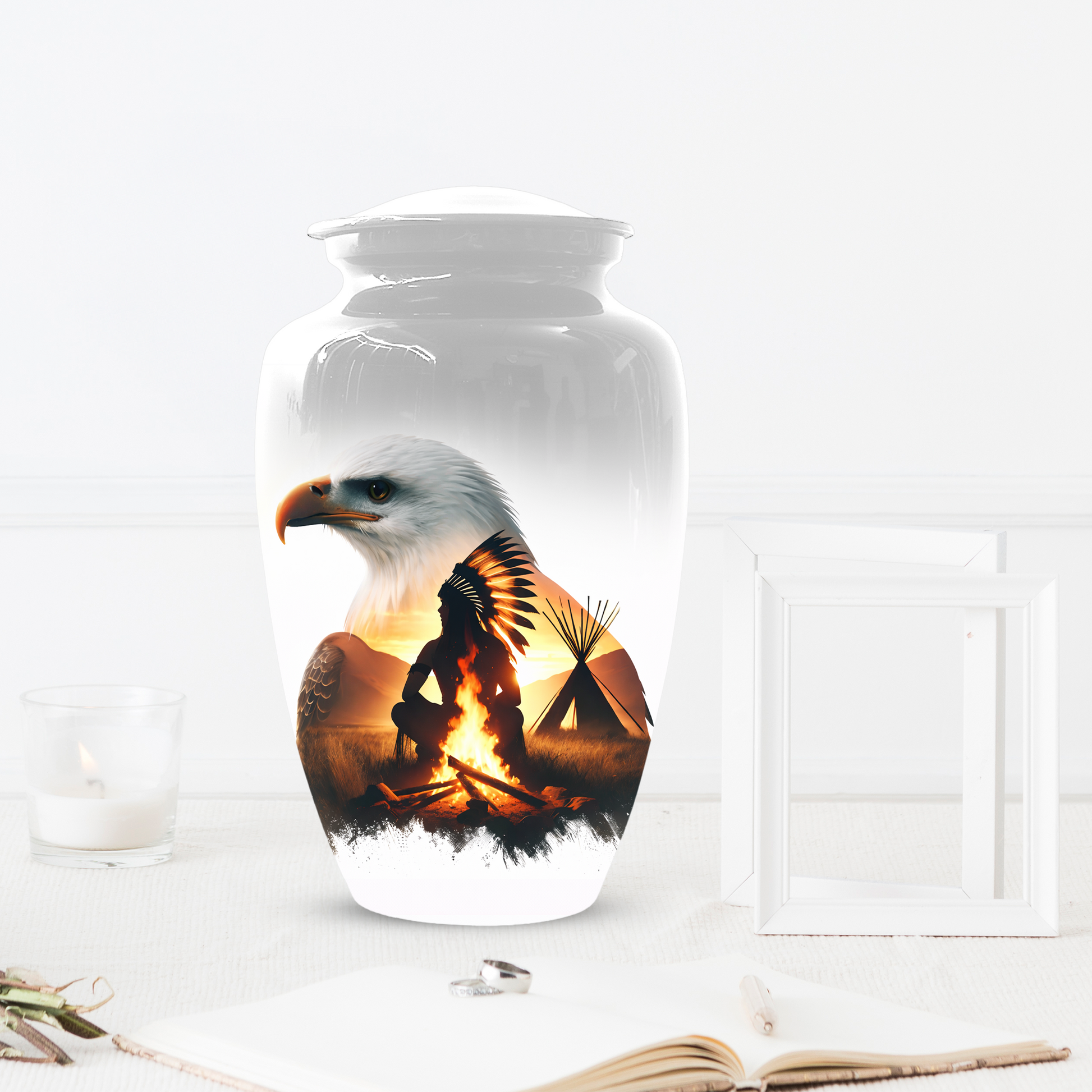 Personalized Eagle Urn for Ashes | Custom Eagle Memorial Urn