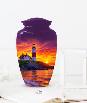 Lighthouse Cremation Urn for Ashes | Memorial Urn for Mom, Dad, Women & Men