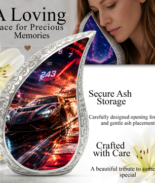 Sports Car Urn for Adult Ashes | Adult Cremation Urn for Men & Dad