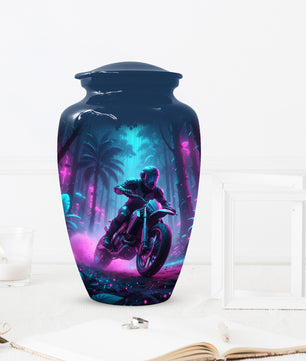 Dirt Bike Urn for Ashes - Personalized Motocross Memorial for Dad | Motorcycle Cremation Urns for Father